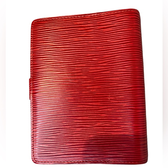 Authentic Louis Vuitton Red Epi Leather Small Agenda/Passport Holder - Picture 2 of 10